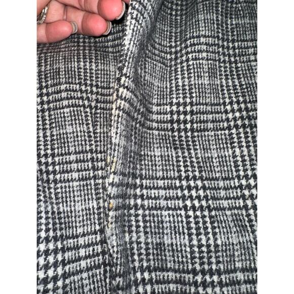 Pendleton Women’s Wool Blazer Gray Houndstooth 4 career work professional preppy - Picture 12 of 16